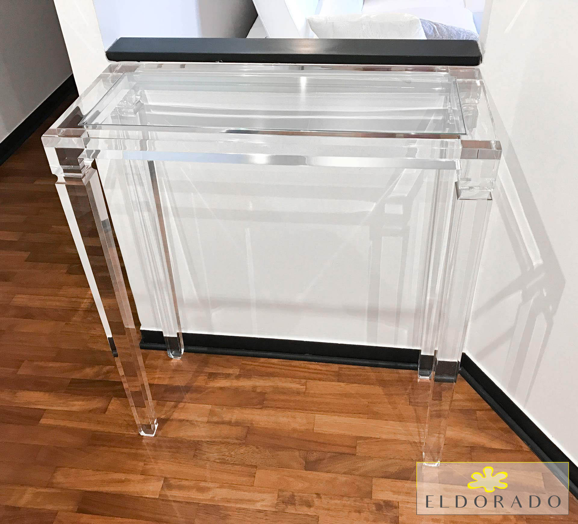 Consolle plexiglass LV1 cm 80 x 35 h 75
